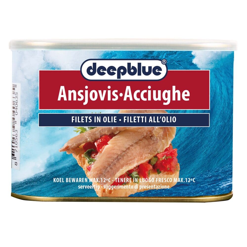 Anchovies fillets in oil 600g